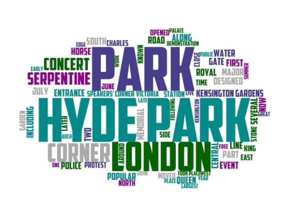 Hyde Park Typography Tie Dye