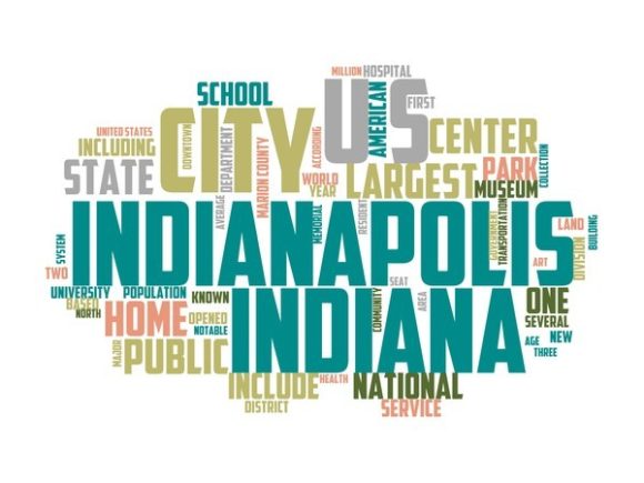 Indianapolis Typography Tshirt