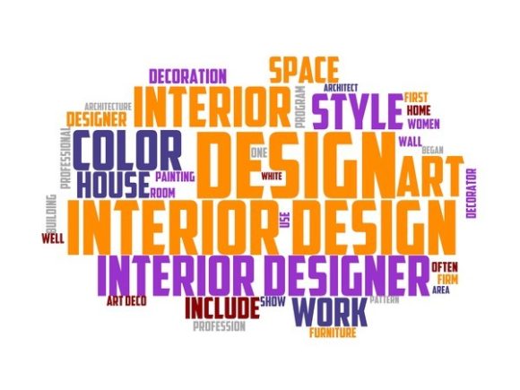 Interior Designer Typography Background