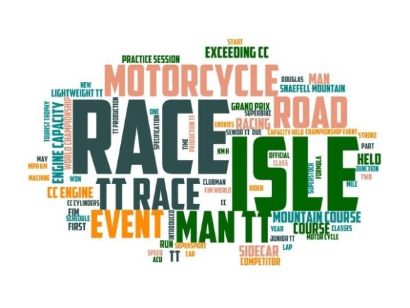Isle of Man TT Typography Banner