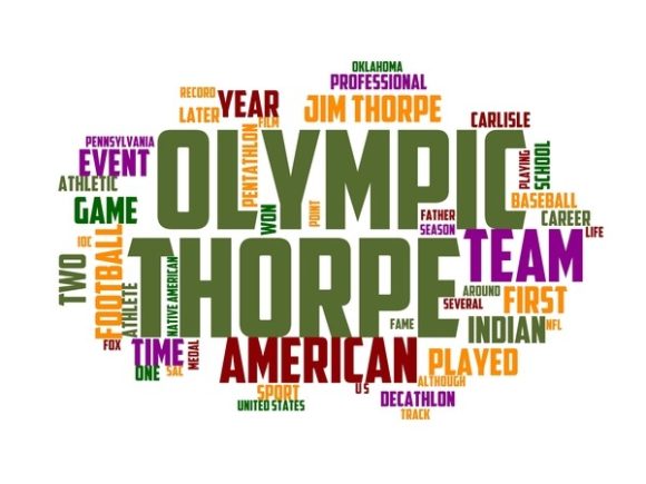 Jim Thorpe Typography Tshirt: A Hand-Drawn Word Cloud for Meaningful, Versatile Design