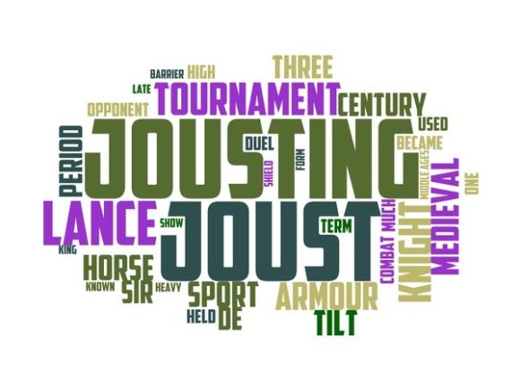 Jousting Typography Print