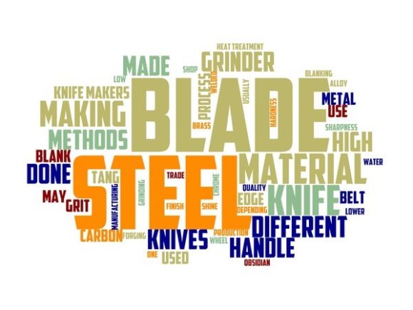 Knife Making Typography Background