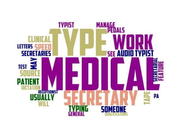 Medical Secretary Typography Skinny Tumb