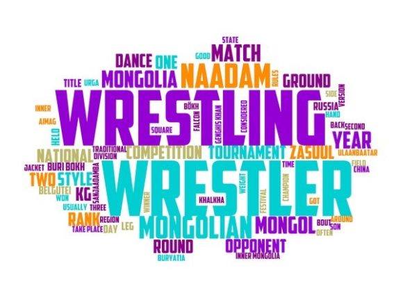 Mongolian Wrestling Typography Sublimati: A Bold Expression for Creative and Commercial Use